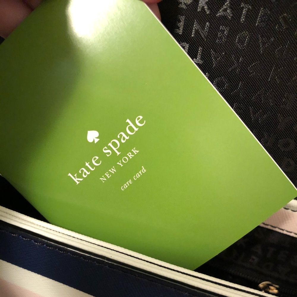NWOT kate spade striped crossbody purse - Picture 5 of 5